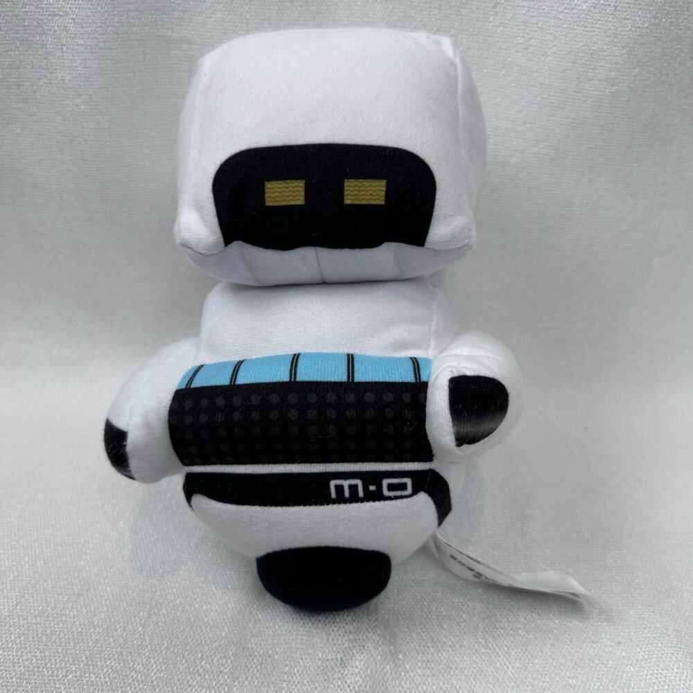 Disney Parks Pixar WALL-E M-O-Microbe Obliterator 8" Stuff White Blue Robot Toy